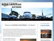 Tablet Screenshot of easternairexpress.com